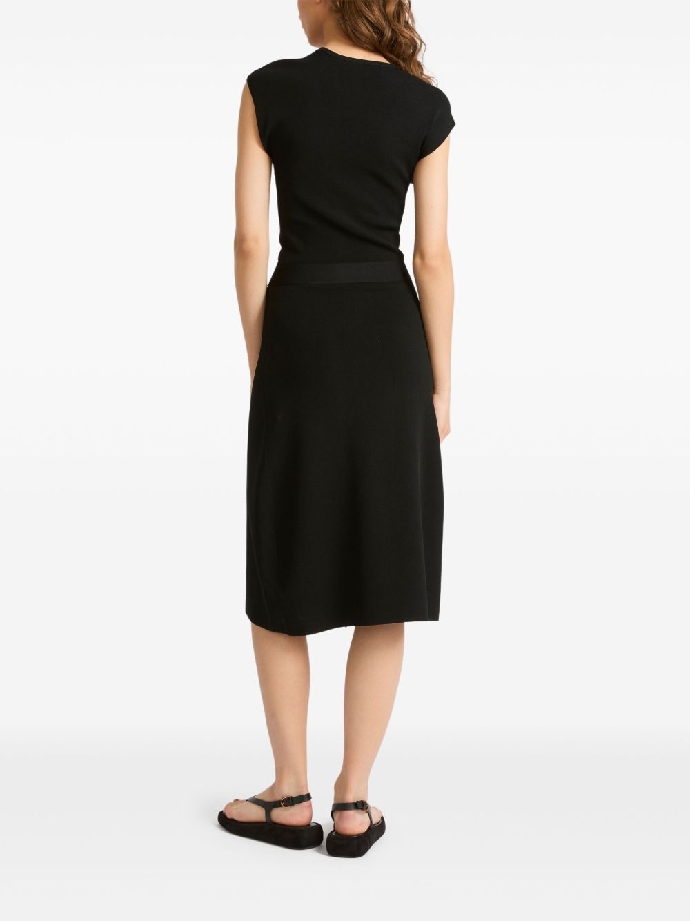 knitted wrap dress - 3