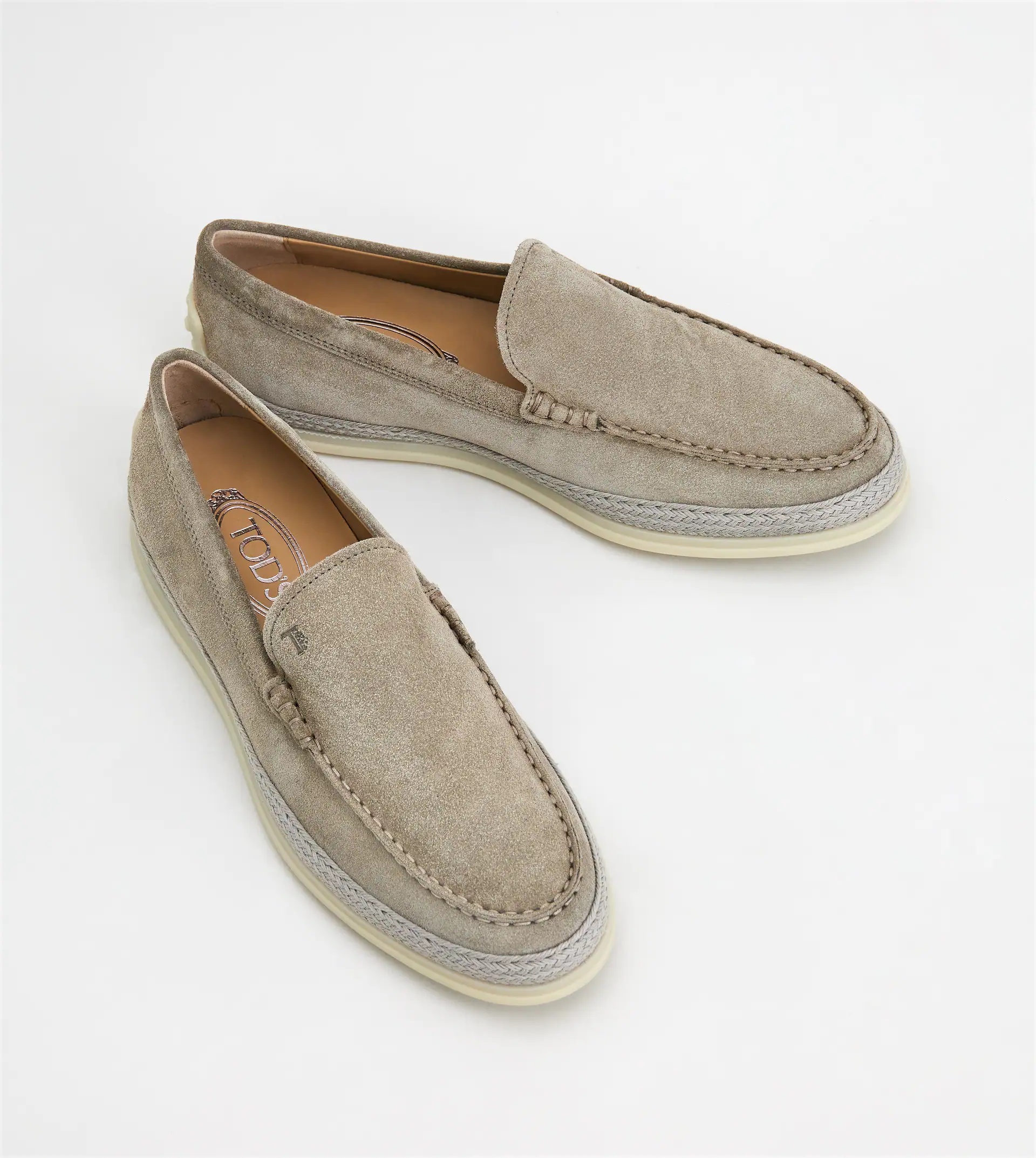 SLIP-ONS IN SUEDE - BEIGE - 2