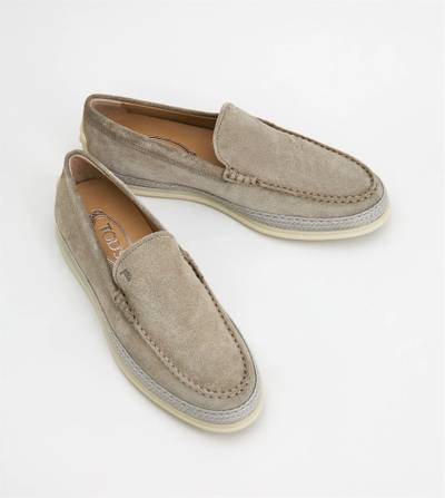 Tod's SLIP-ONS IN SUEDE - BEIGE outlook