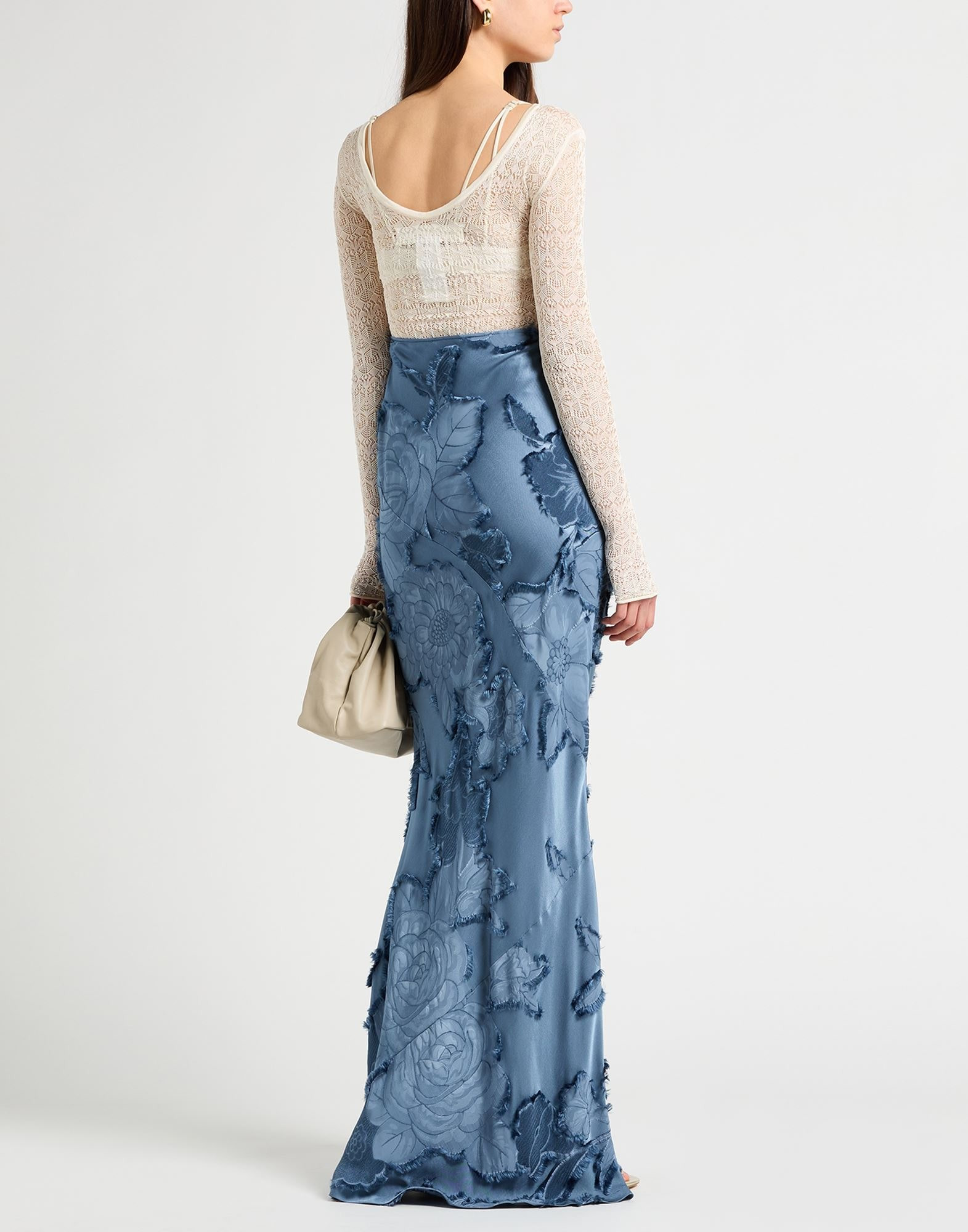 Slate blue Women's Maxi Skirts - 3