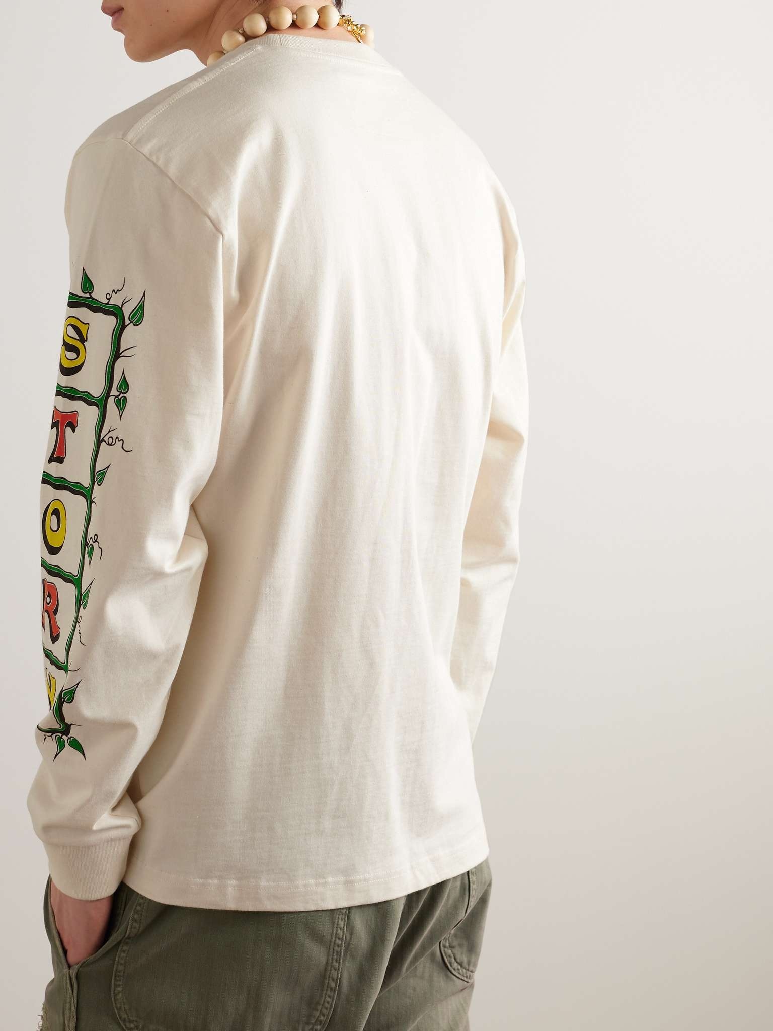 Grateful Printed Organic Cotton-Jersey T-Shirt - 4