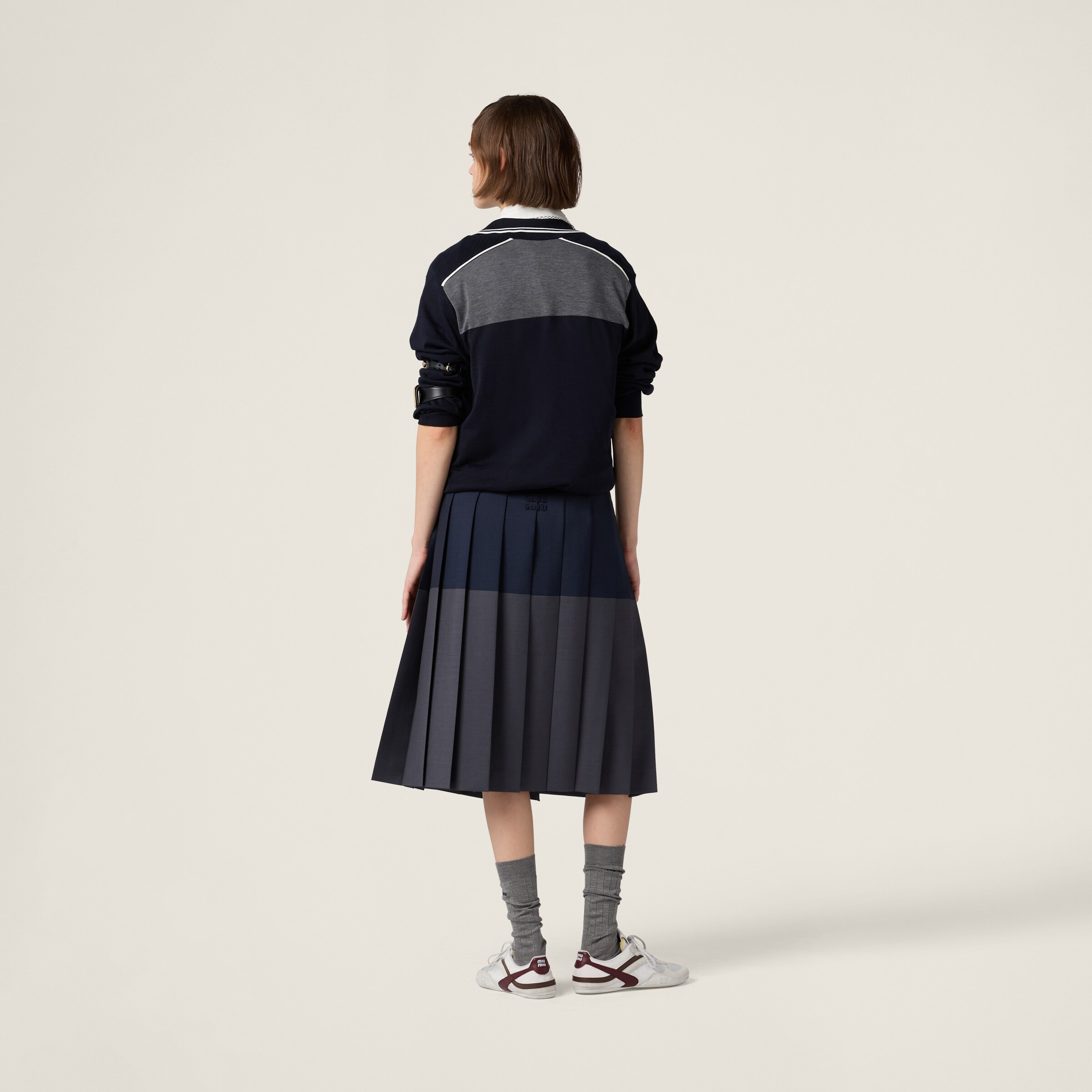 Cotton and silk polo shirt - 3