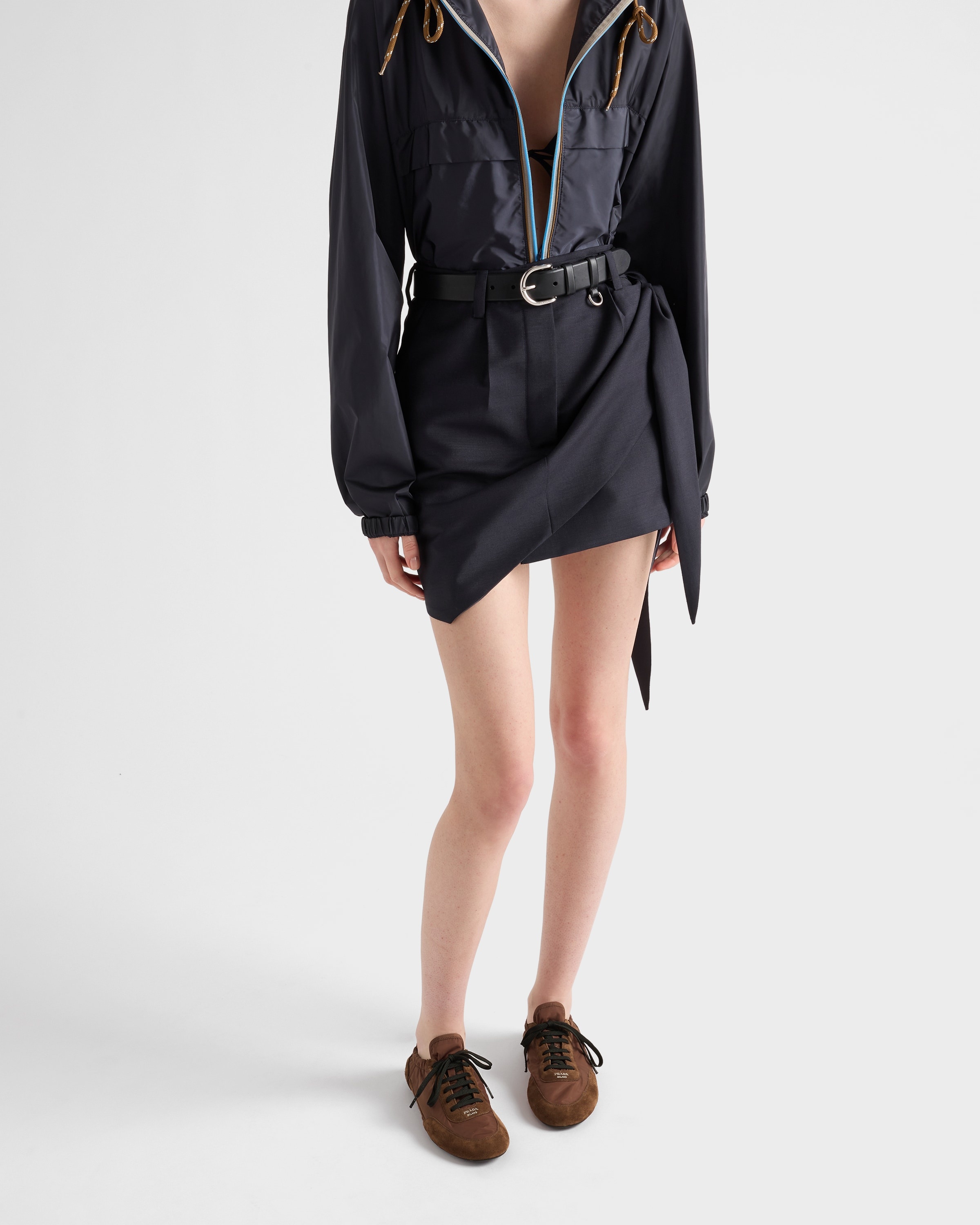 Collapse Re-Nylon and suede sneakers - 3