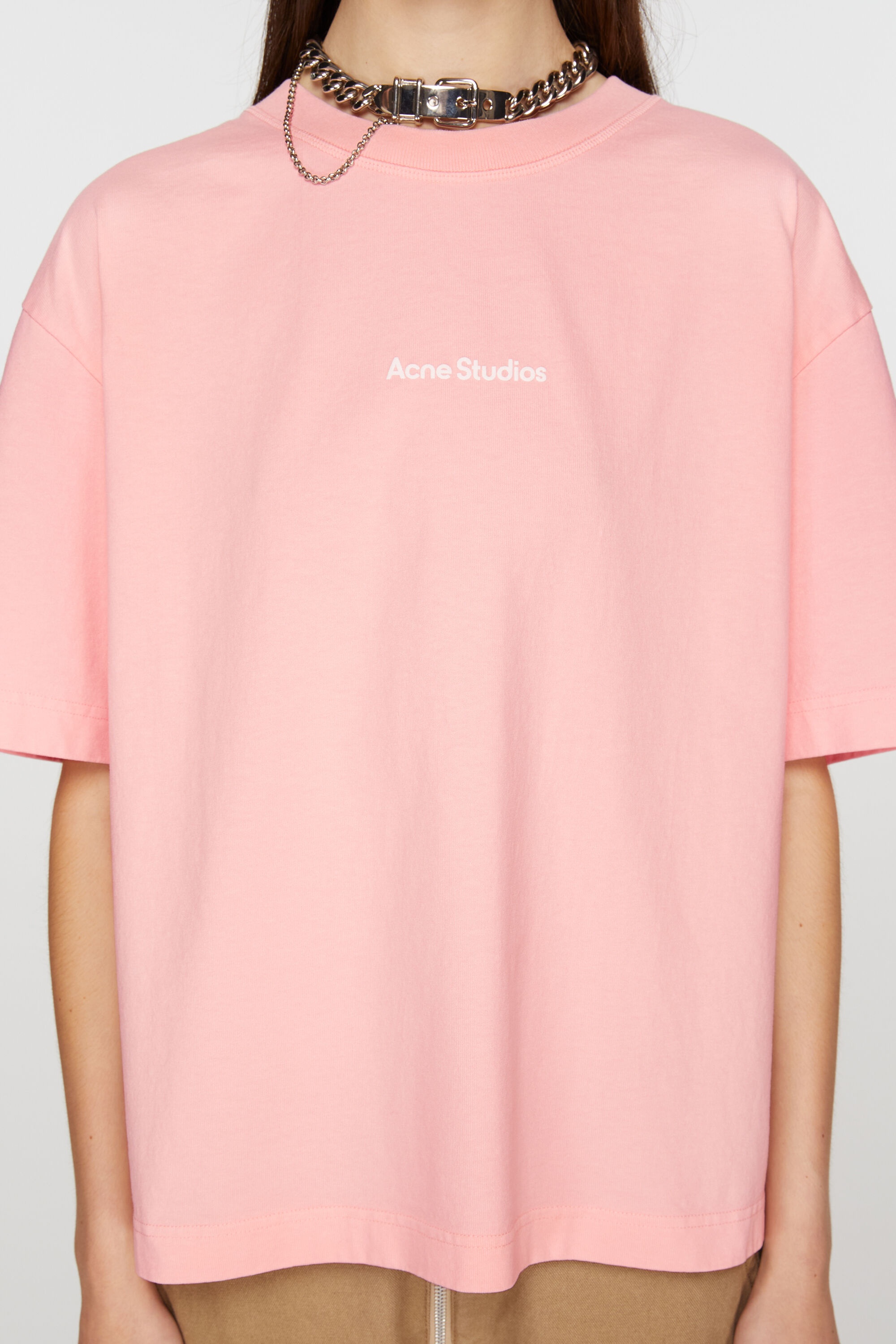 T-shirt stamp logo - Pale Pink - 4