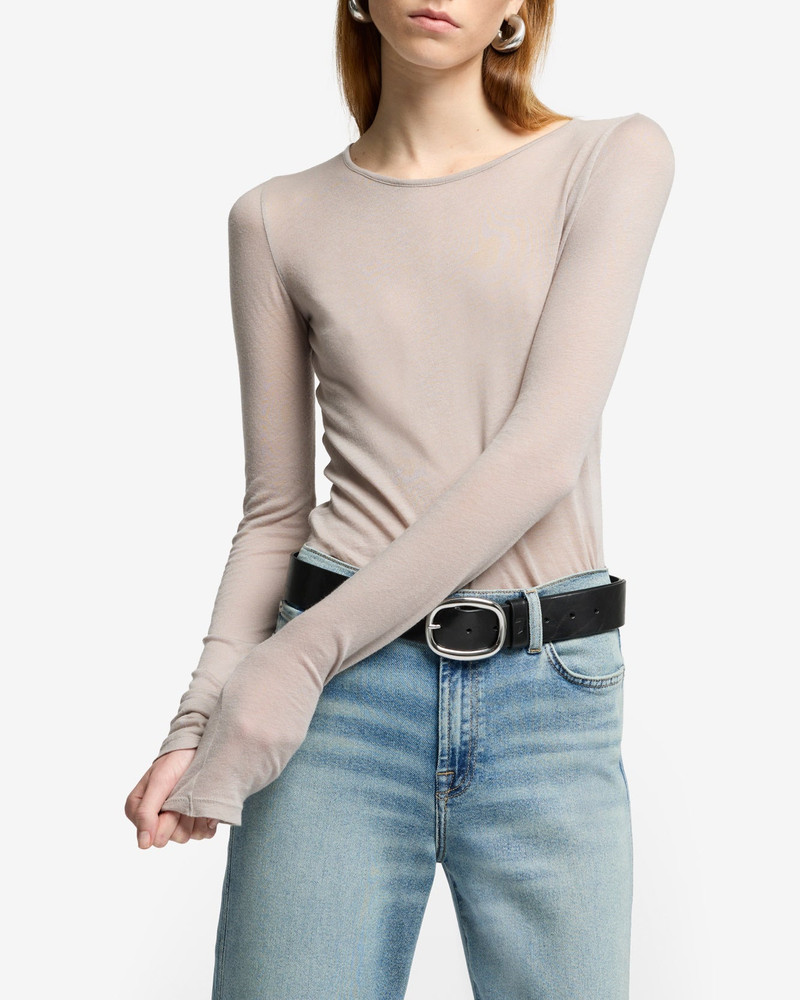 Long Sleeve Crew in Plum 4