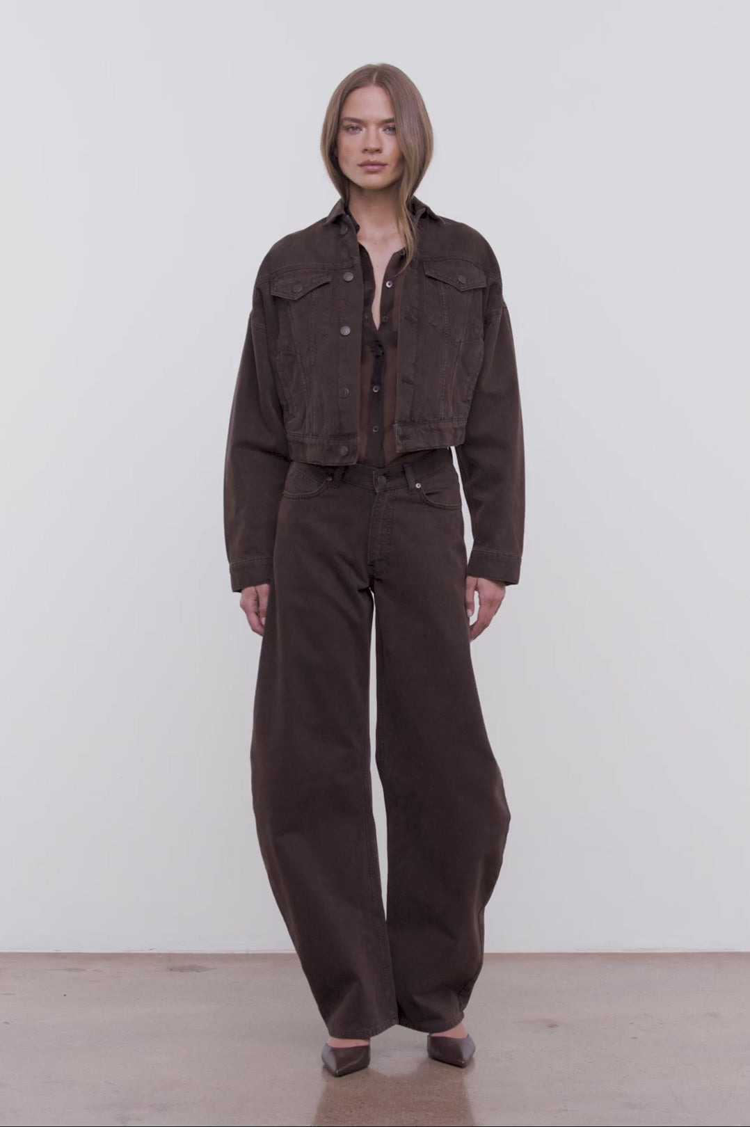 STAUD GLEN DENIM JACKET EARTH - 6