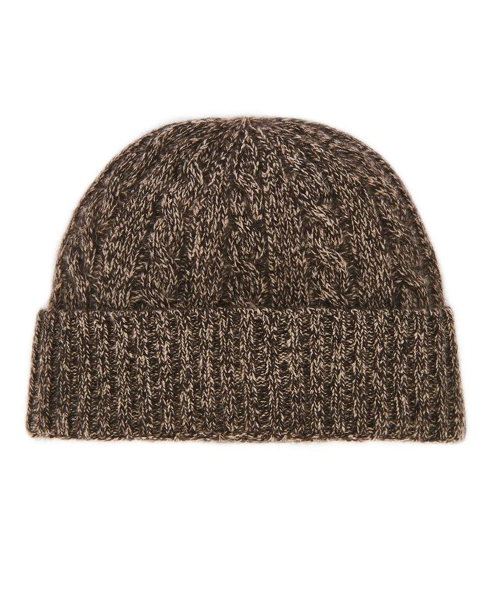 Cashmere Cable Beanie - 1