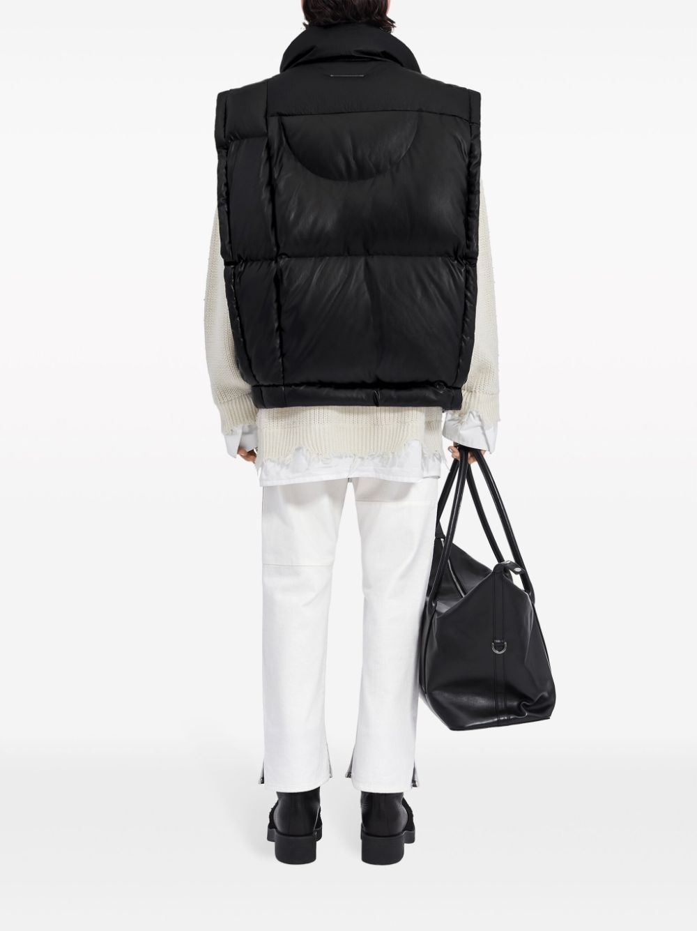 x Chen Peng logo-print padded gilet - 4