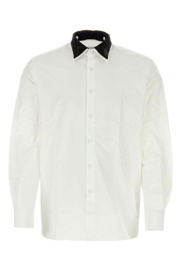 Prada Man White Poplin Shirt - 1