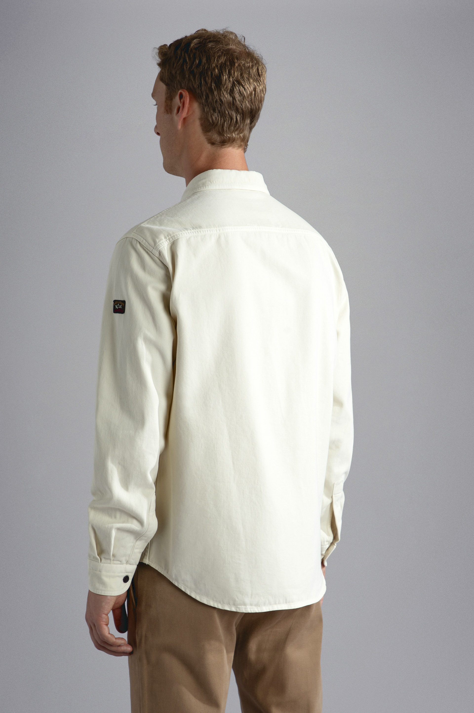 GARMENT DYED COTTON & CACHEMIRE OVERSHIRT - 3