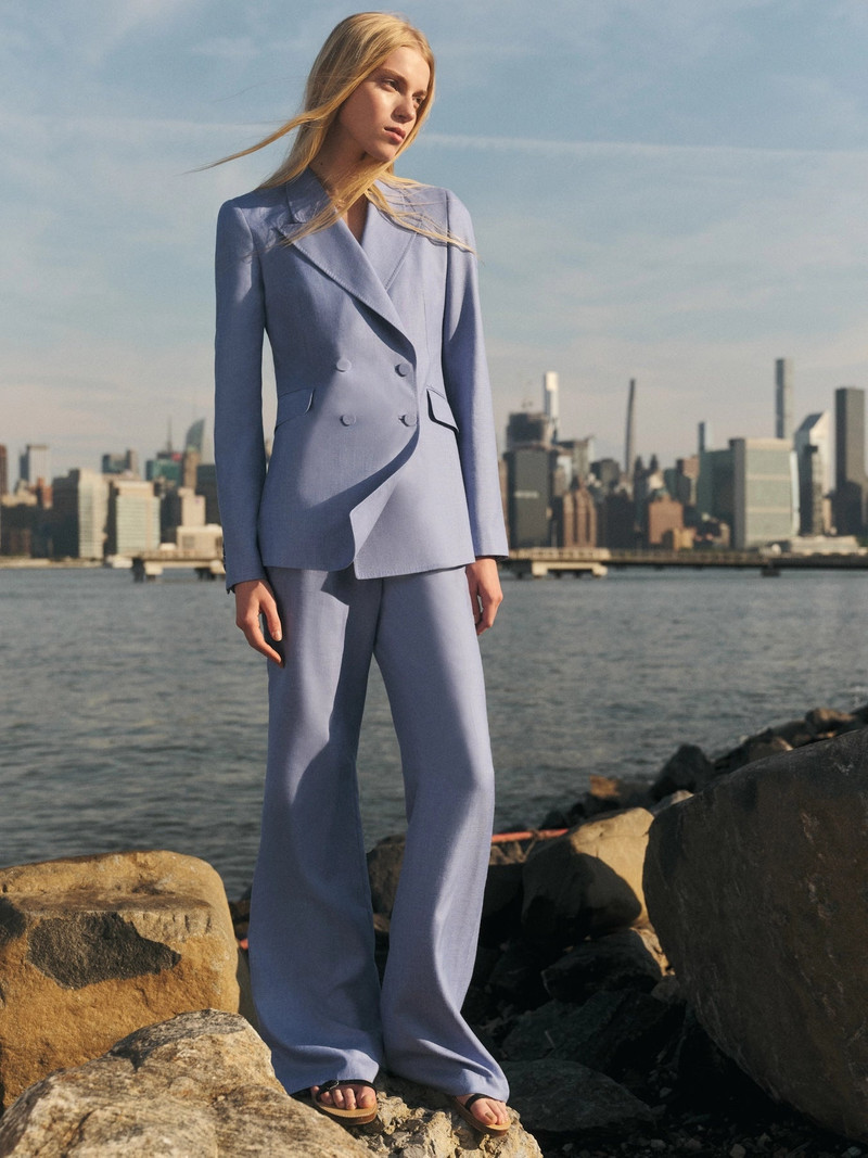 GABRIELA HEARST Stephanie Blazer in Silk Wool with Linen outlook