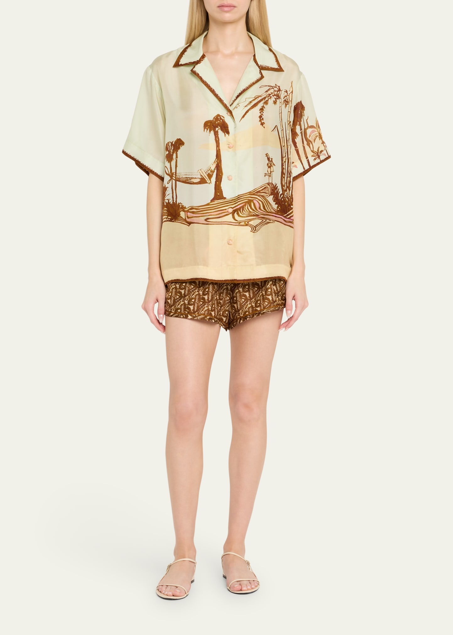 Tropicana Coco Button-Front Shirt - 2