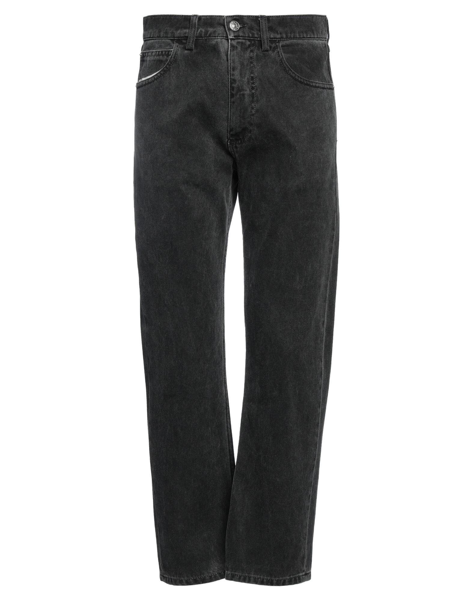 Black Men's Denim Pants - 1