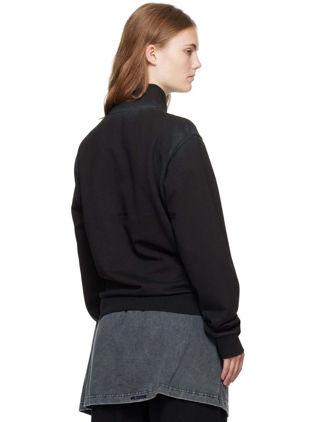 Black Embroidered-Logo Track Jacket - 3
