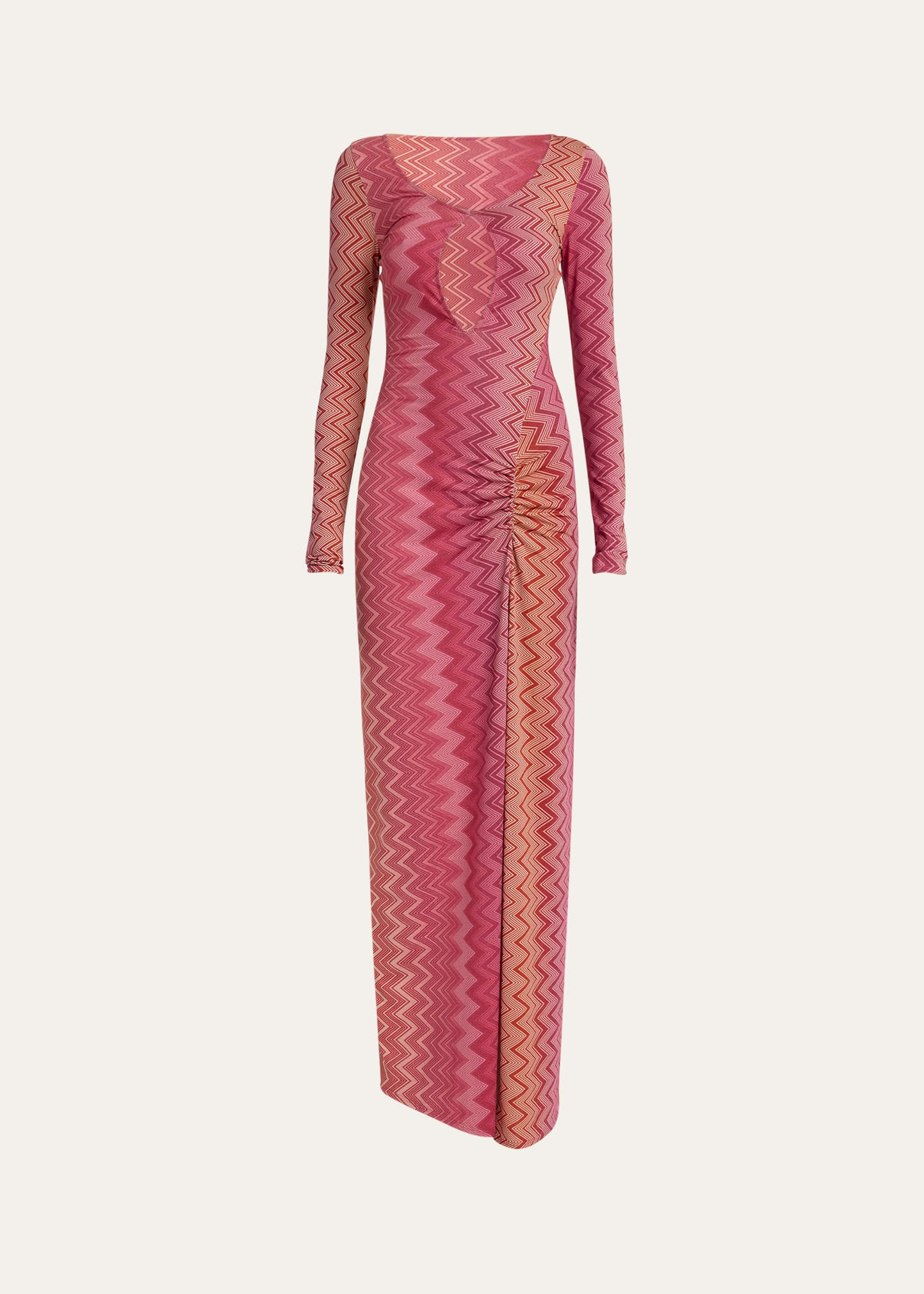 Chevron Cutout Maxi Dress Coverup - 1