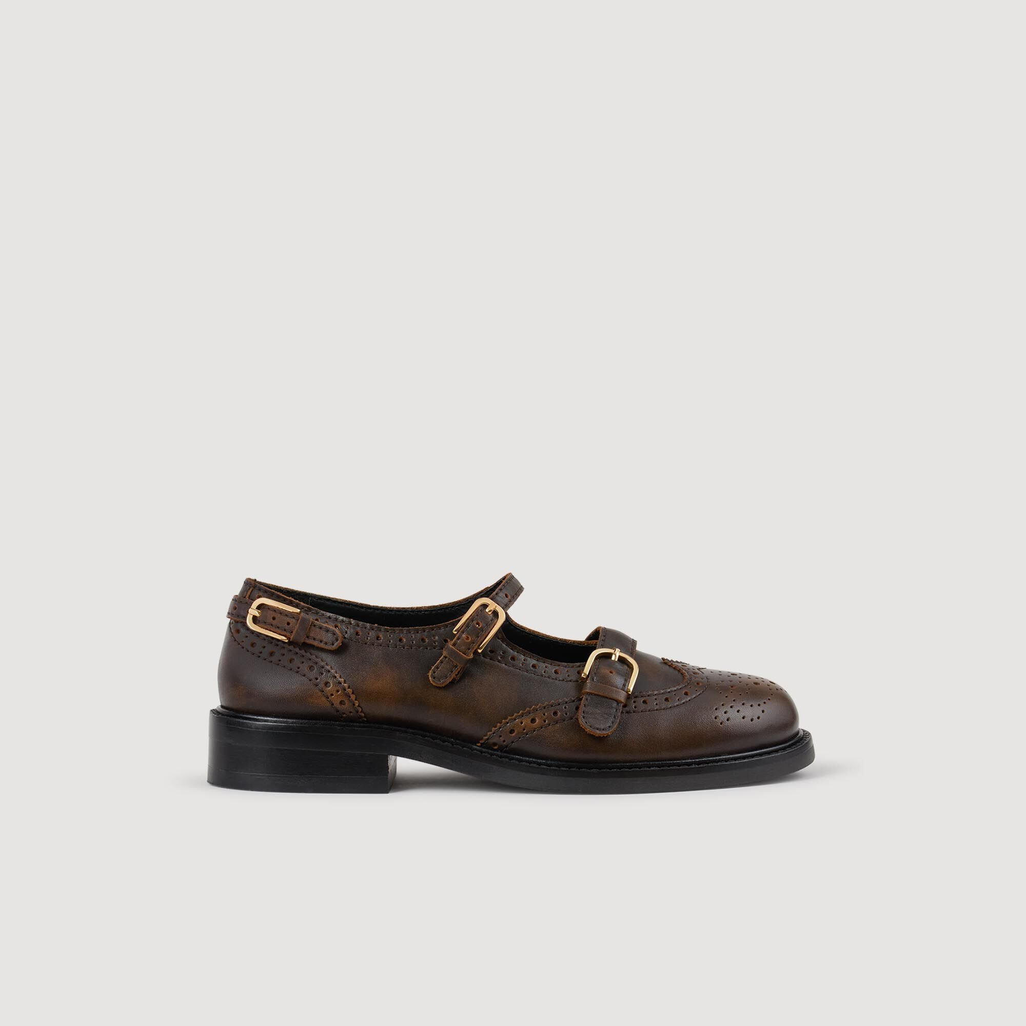 MULTI-BUCKLE MARY JANE LOAFERS - 4