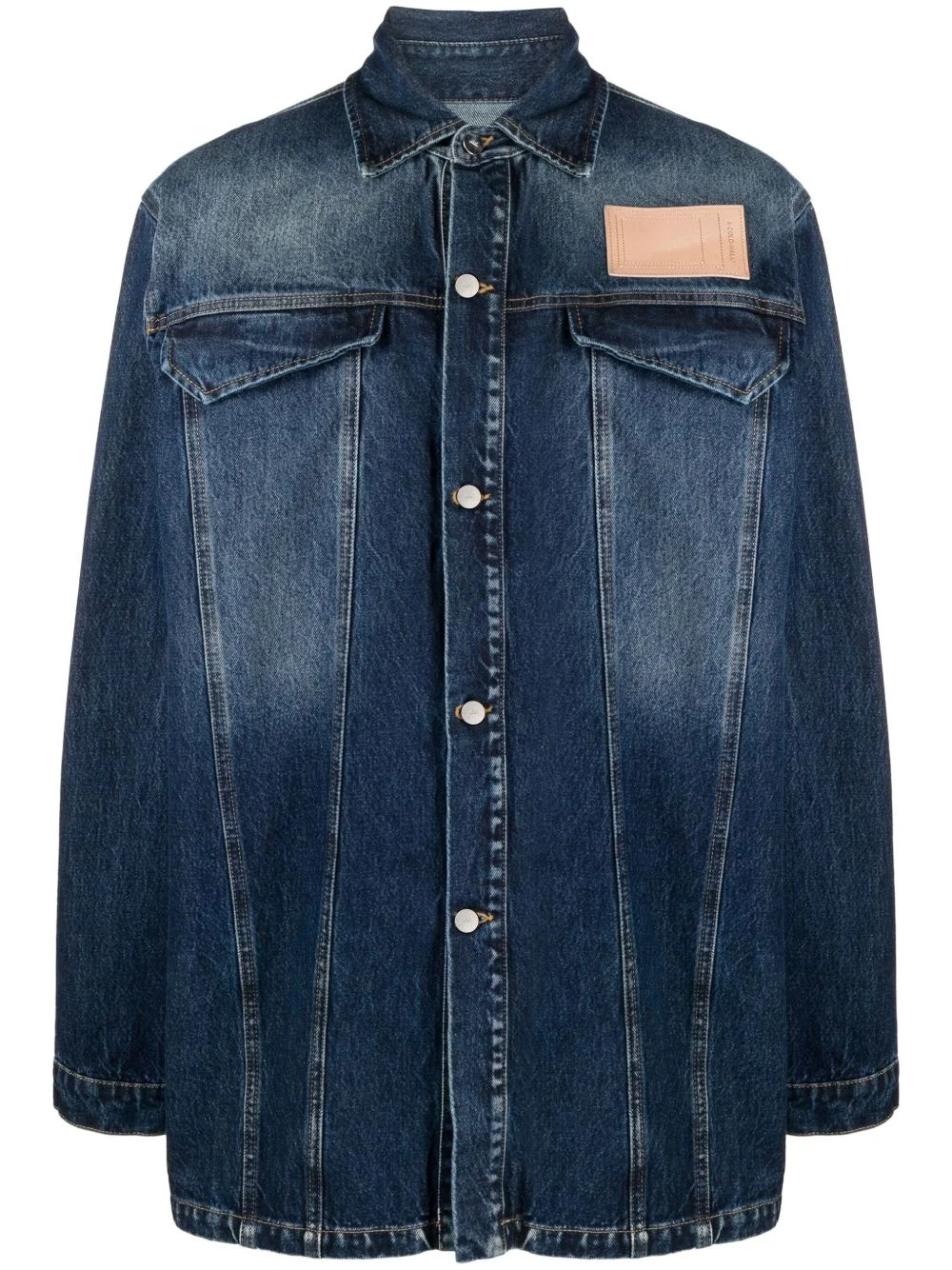 denim overshirt - 1