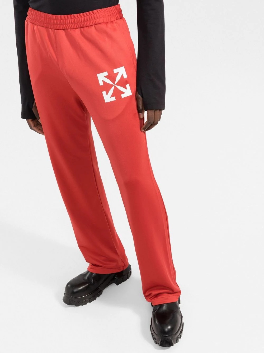 Single Arrow slim track pants - 3