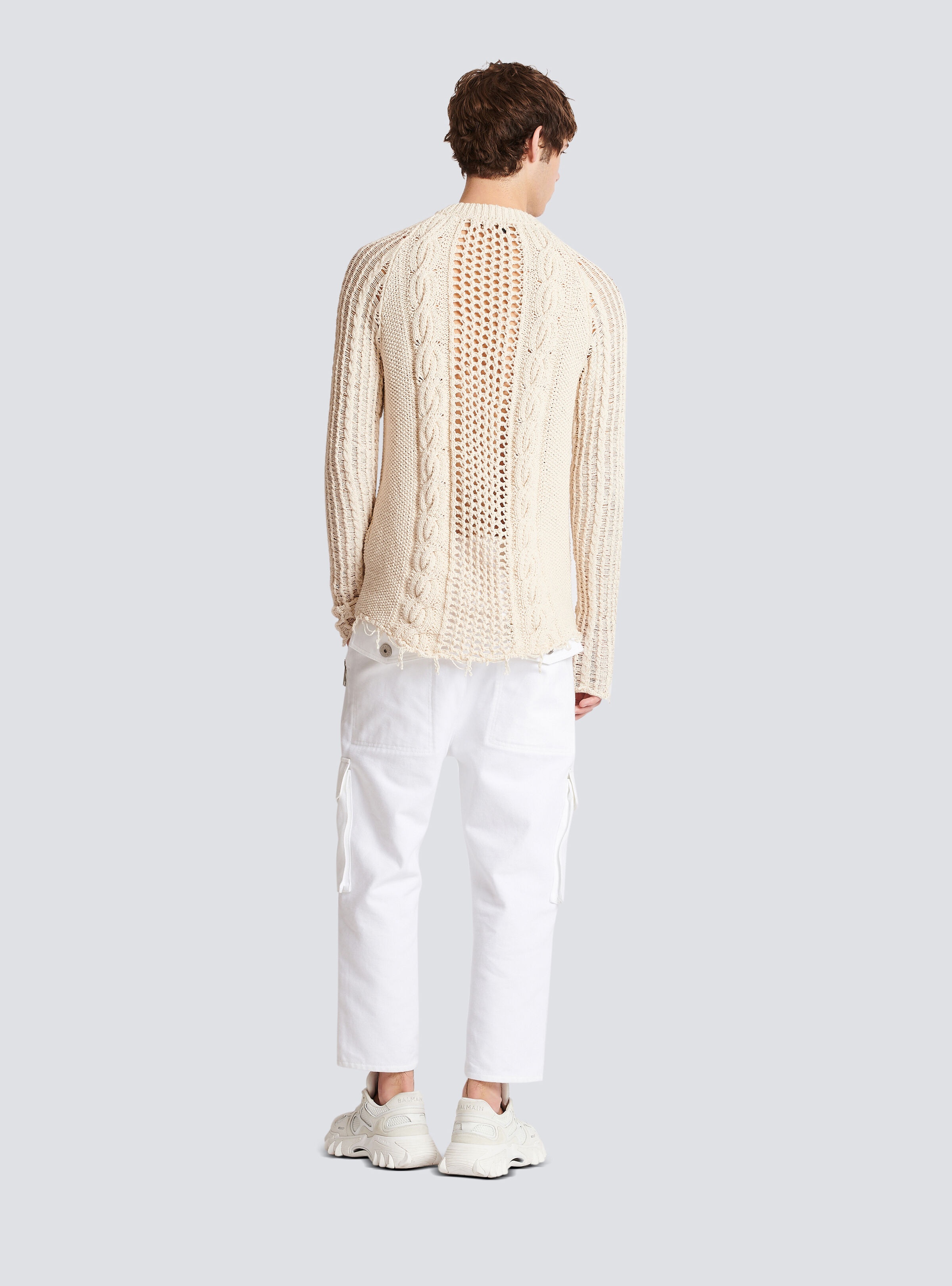 Unstructured knitted jumper - 4