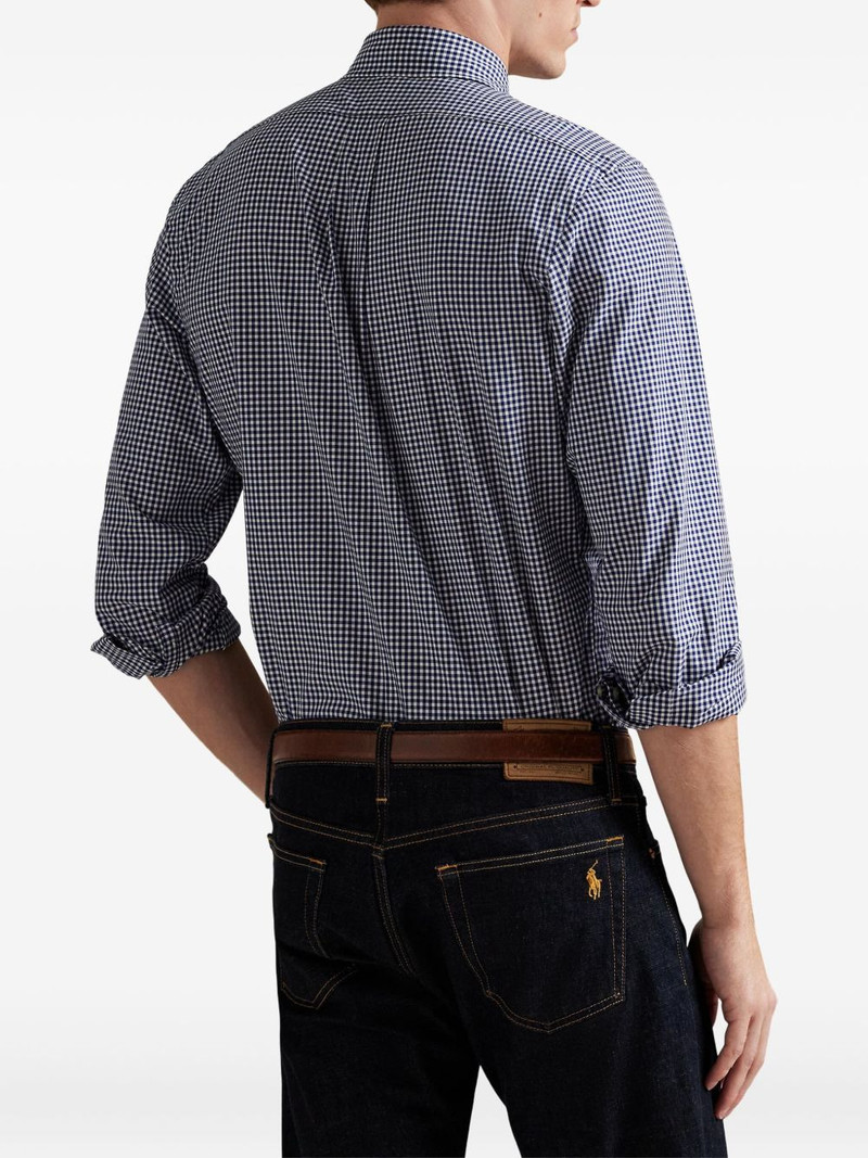 gingham long-sleeved shirt 4