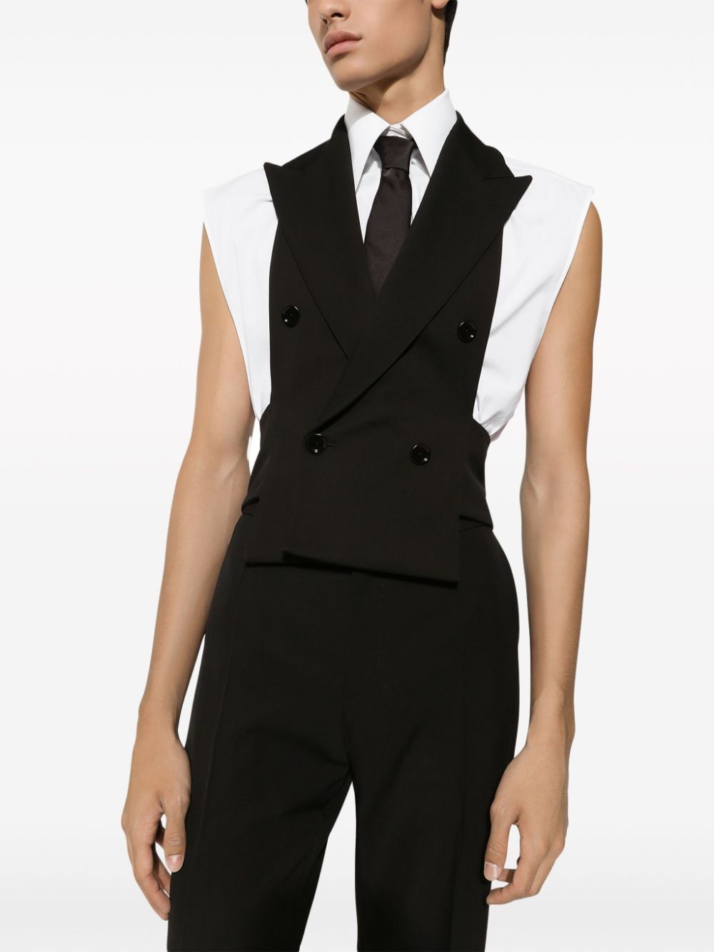 open-back waistcoat - 4
