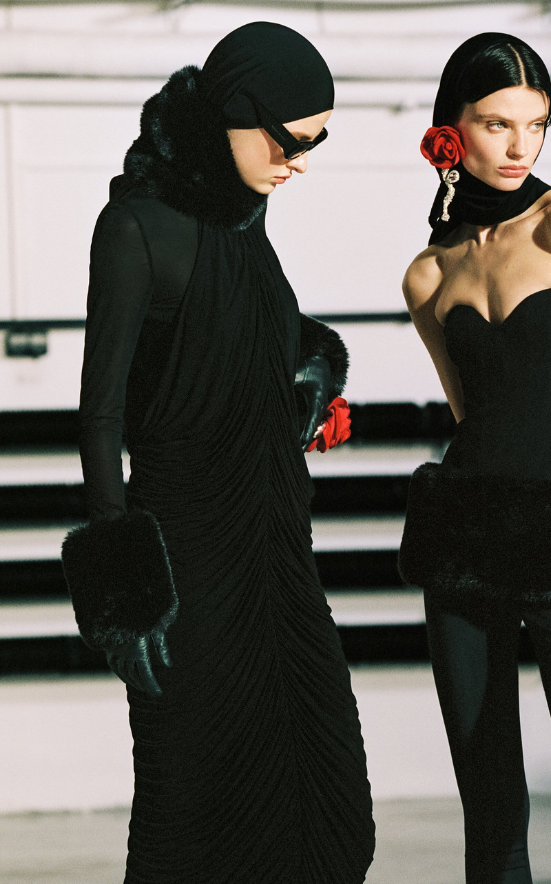 MAGDA BUTRYM Cupro Maxi Dress black outlook