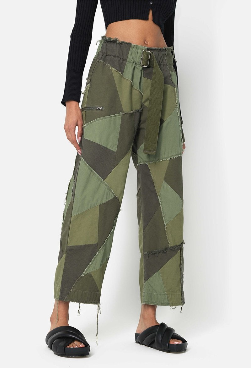 John Elliott BELTED PATCHWORK PANT outlook