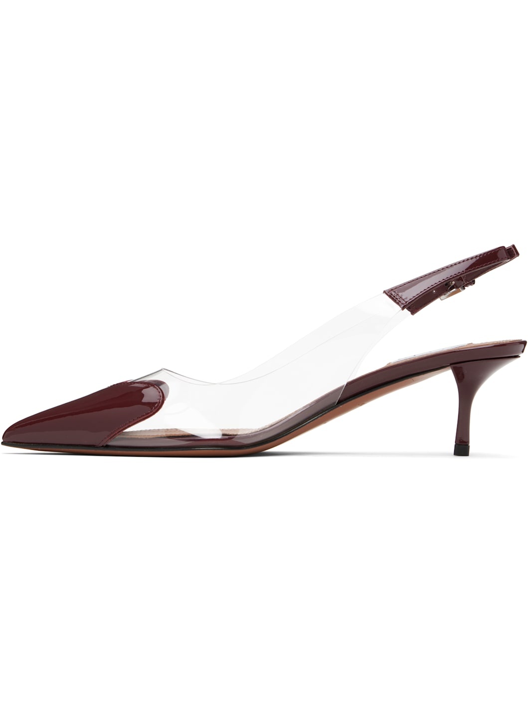Burgundy 'Le Coeur' Heels - 3