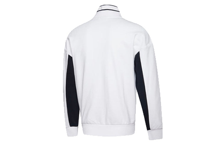 PUMA Logo Sleeve Track Jacket 'White Black' 597343-02 - 2