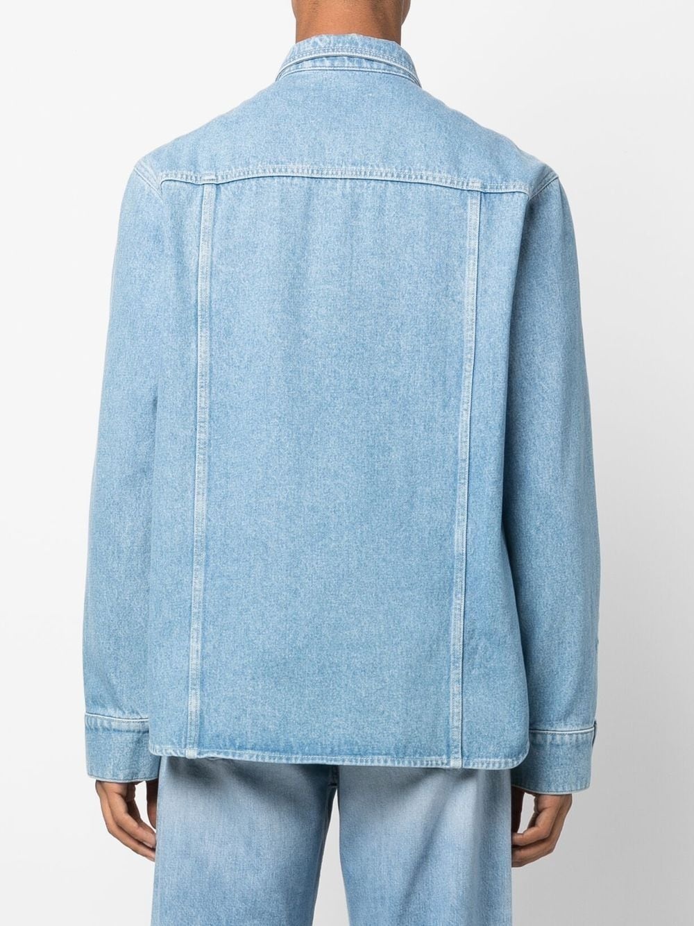 button-up denim shirt - 4