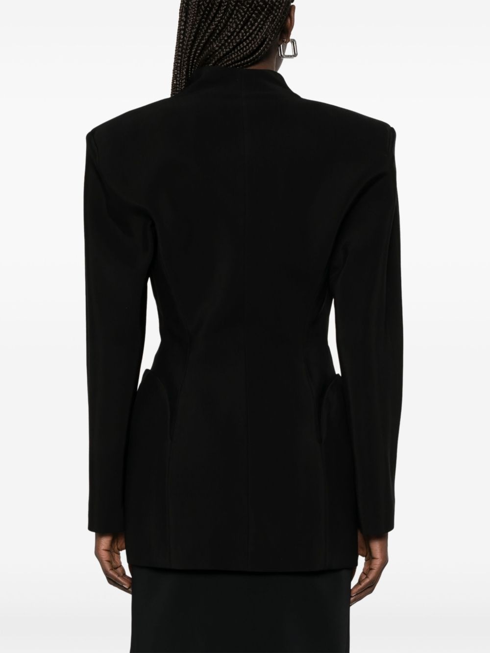fitted-waist blazer - 4