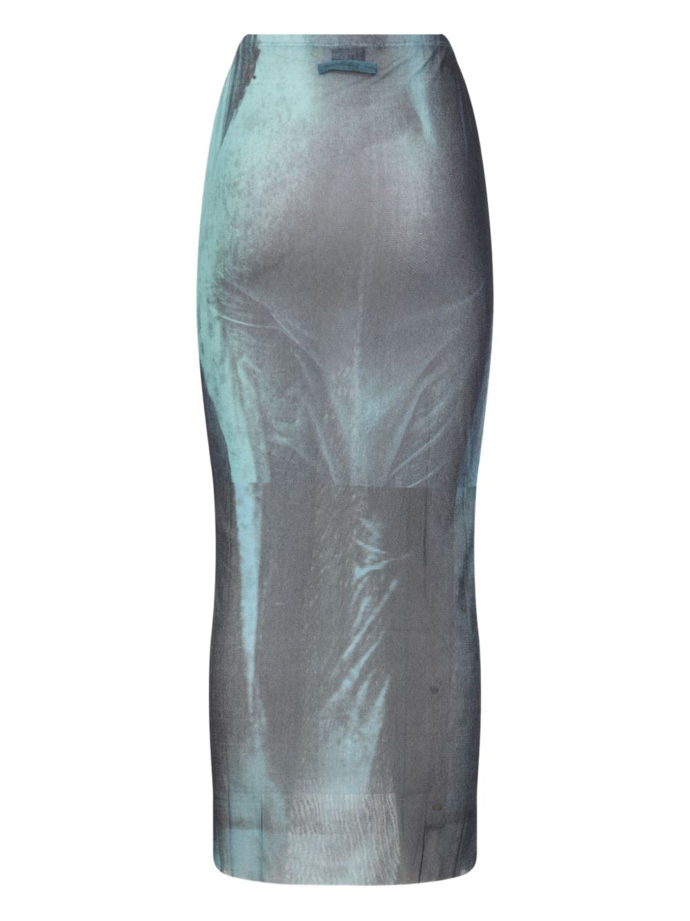 Water print long skirt - 2
