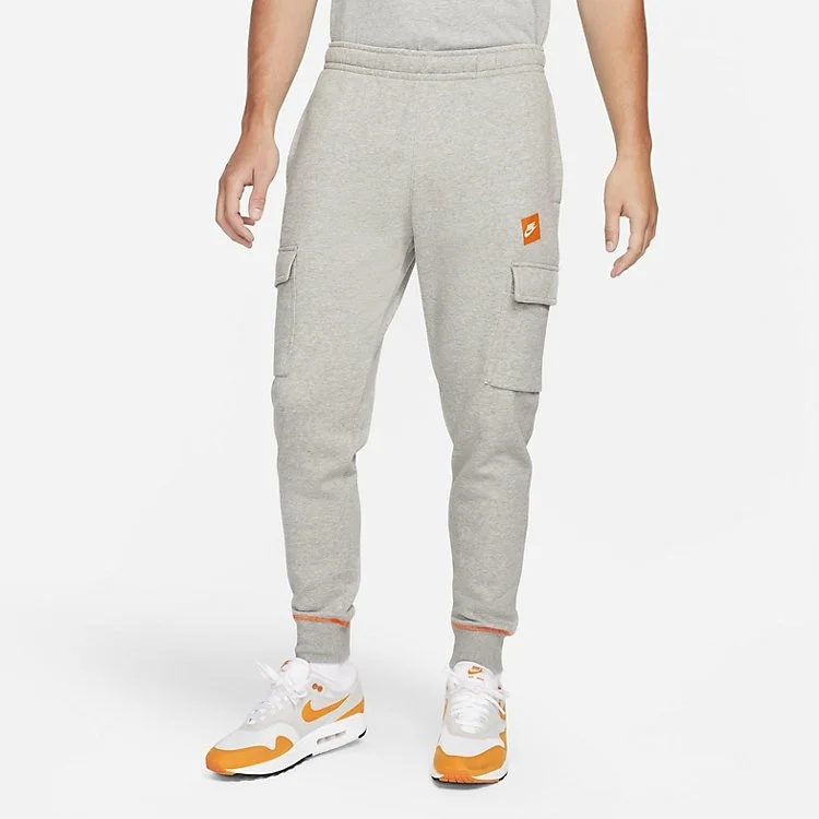 Nike Sportswear Just Do It Fleece Cargo Pants 'Dark Heather Grey' DD6267-063 - 1