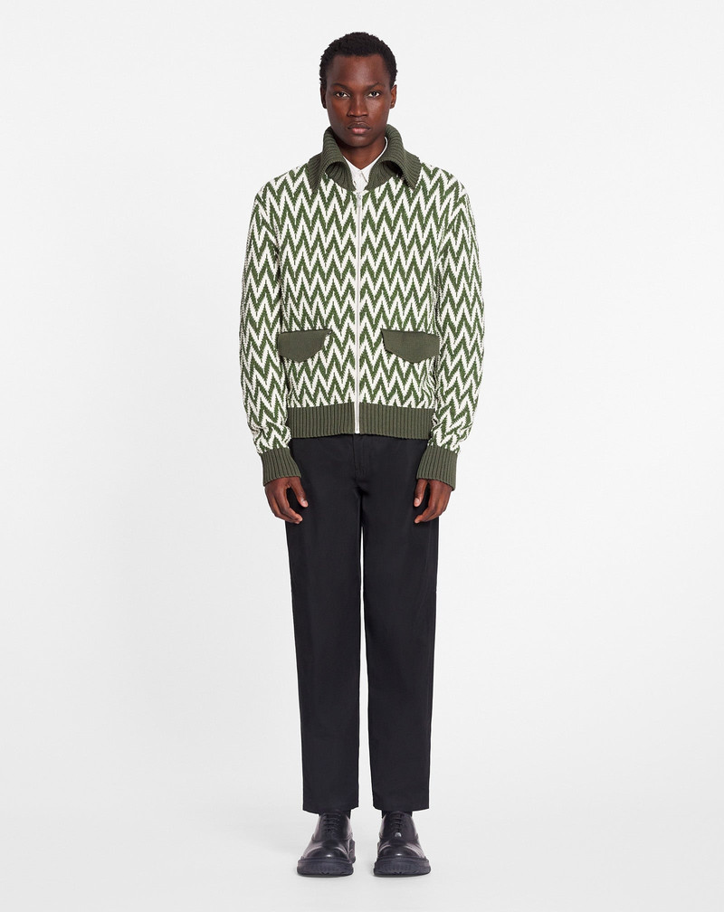Lanvin CURB HERRINGBONE BOMBER JACKET outlook