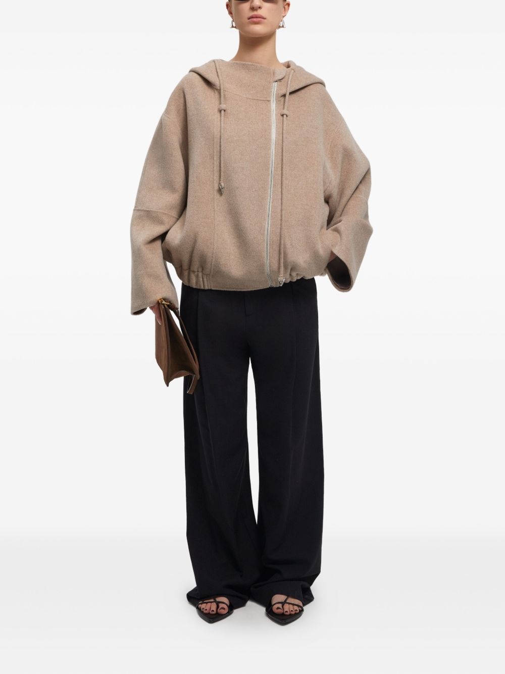 drawstring-hood jacket - 2