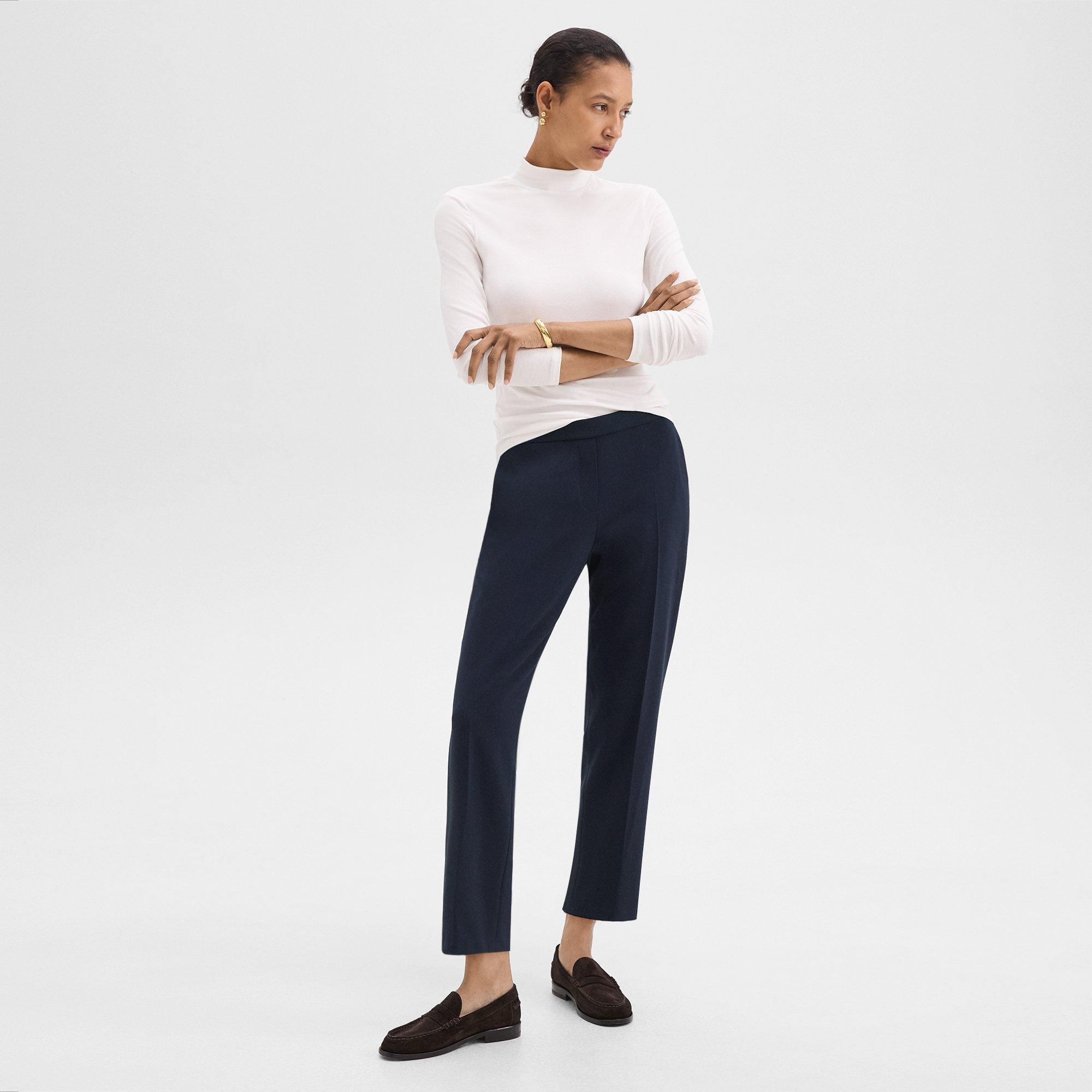 Treeca Pull-On Pant in Admiral Crepe - 2