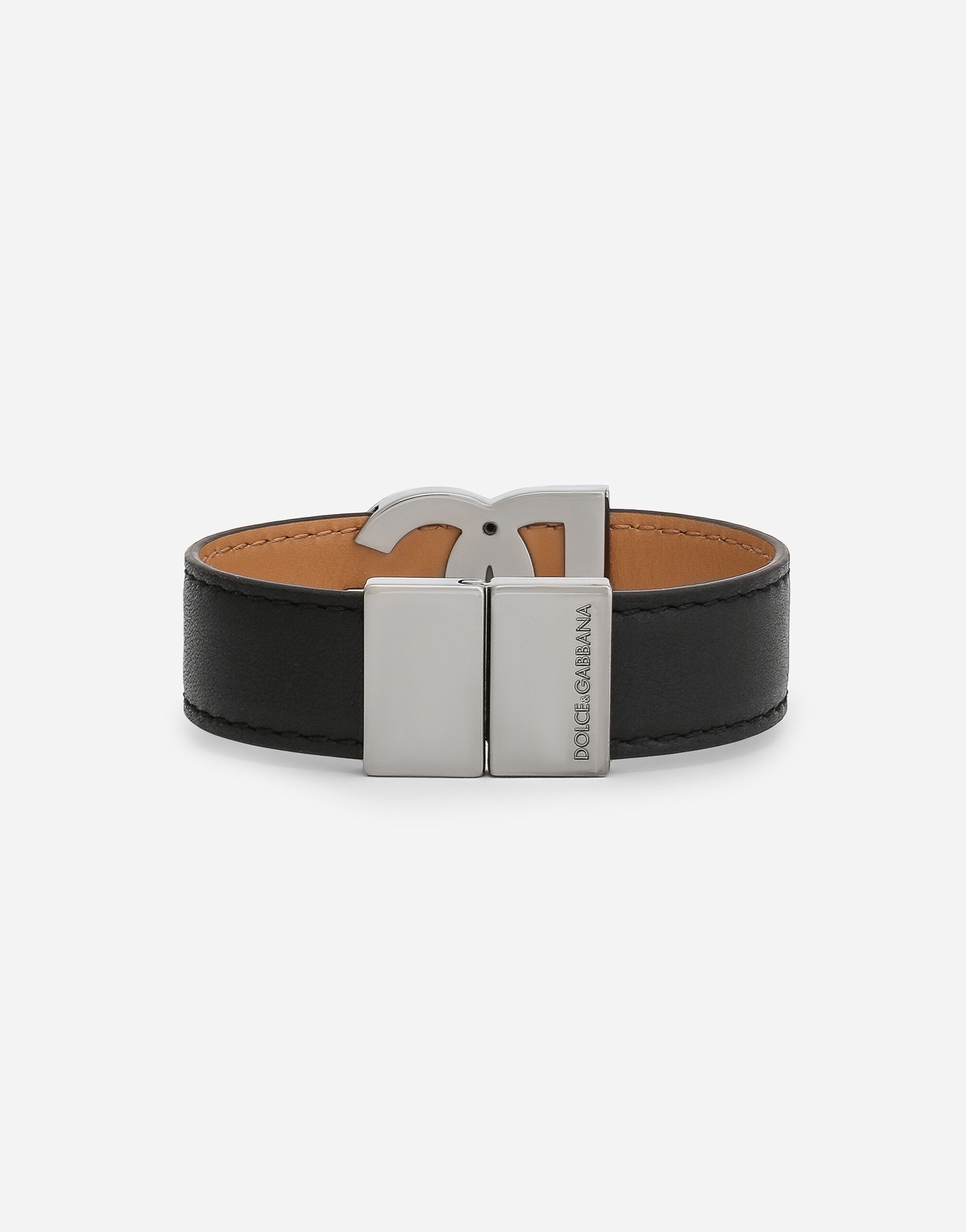 Calfskin bracelet with DG logo - 3