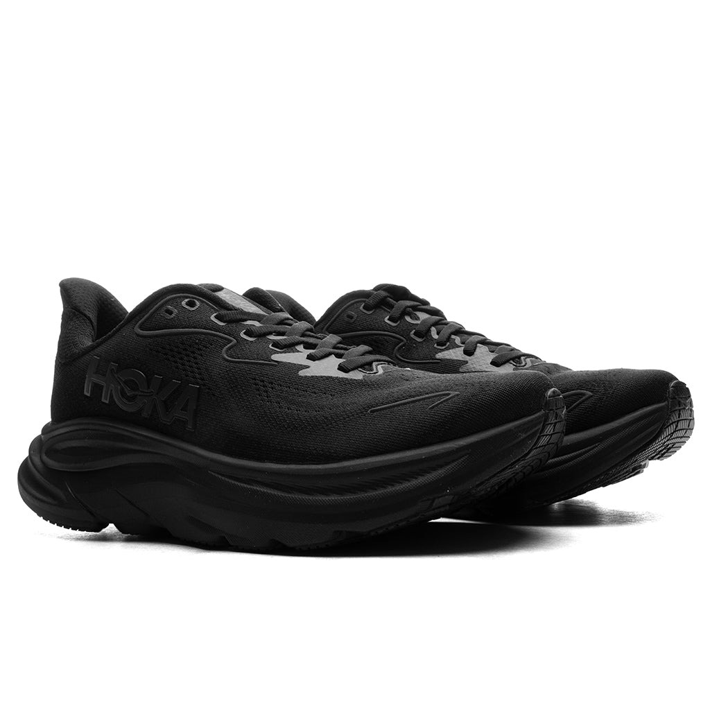 WOMEN'S CLIFTON 10 - BLACK/BLACK - 2