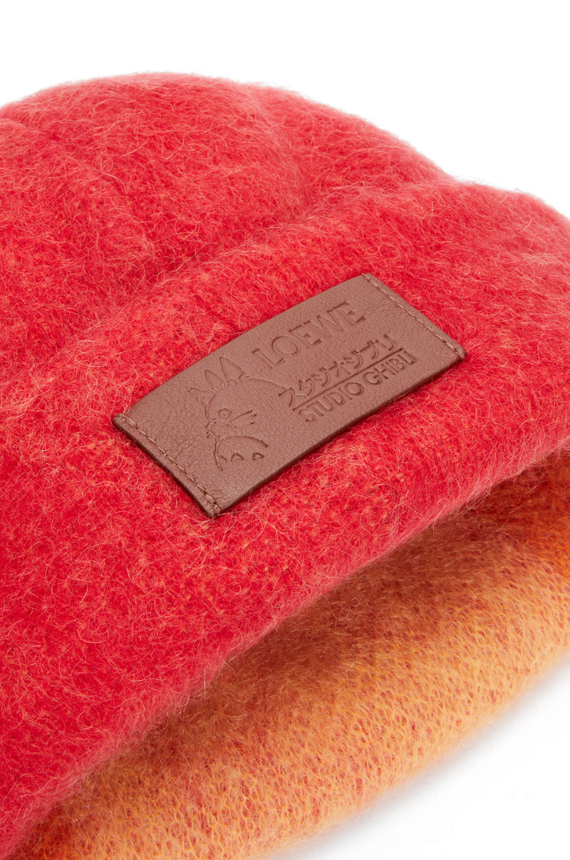 Calcifer beanie in mohair and wool blend 5