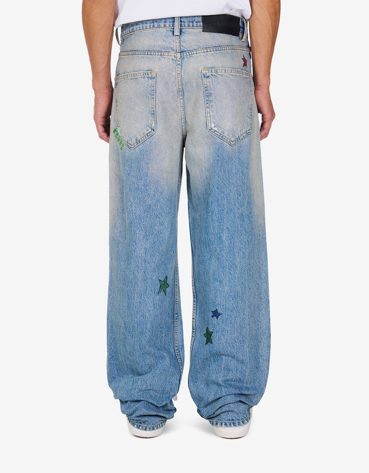 Nahmias Blue Bandaid Baggy Jeans - 3