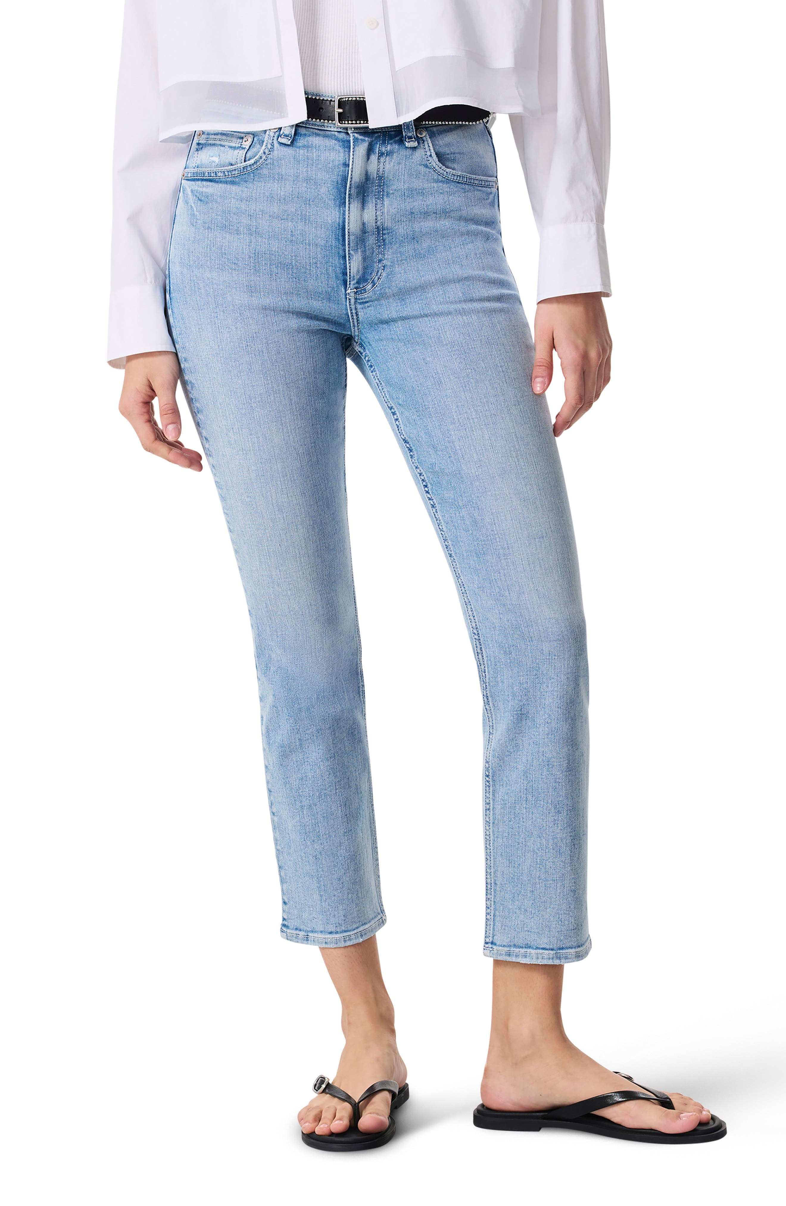 rag & bone Flexi Wren High Waist Ankle Slim Jeans in Keens at Nordstrom - 1