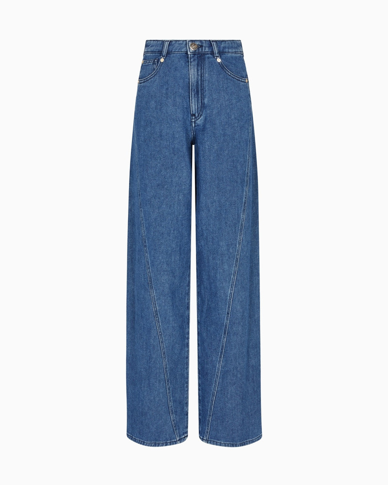 J6F RELAXED-FIT, WORN-LOOK DENIM JEANS 1