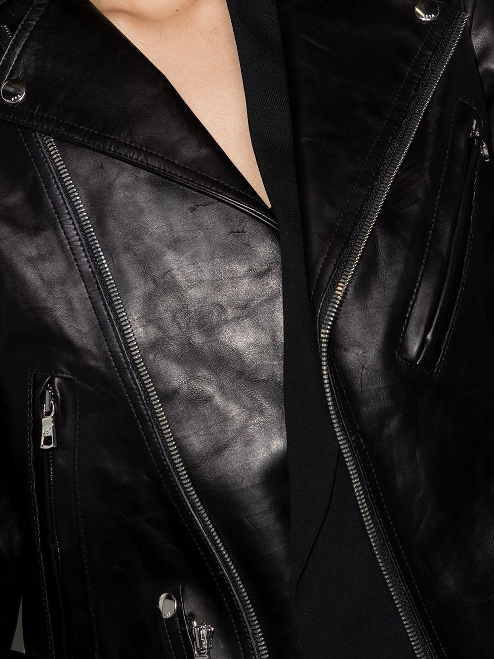 Saige leather biker jacket - 4