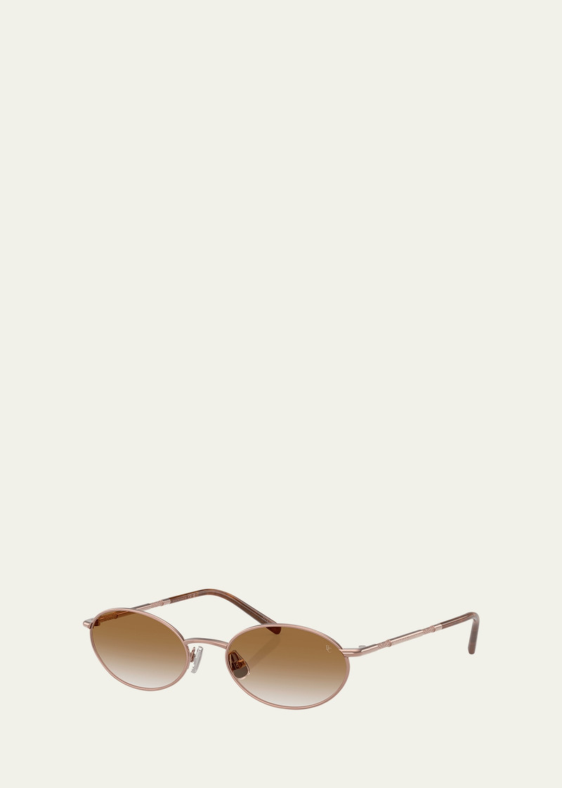 Brunello Cucinelli BC2006ST Oval Titanium Sunglasses outlook