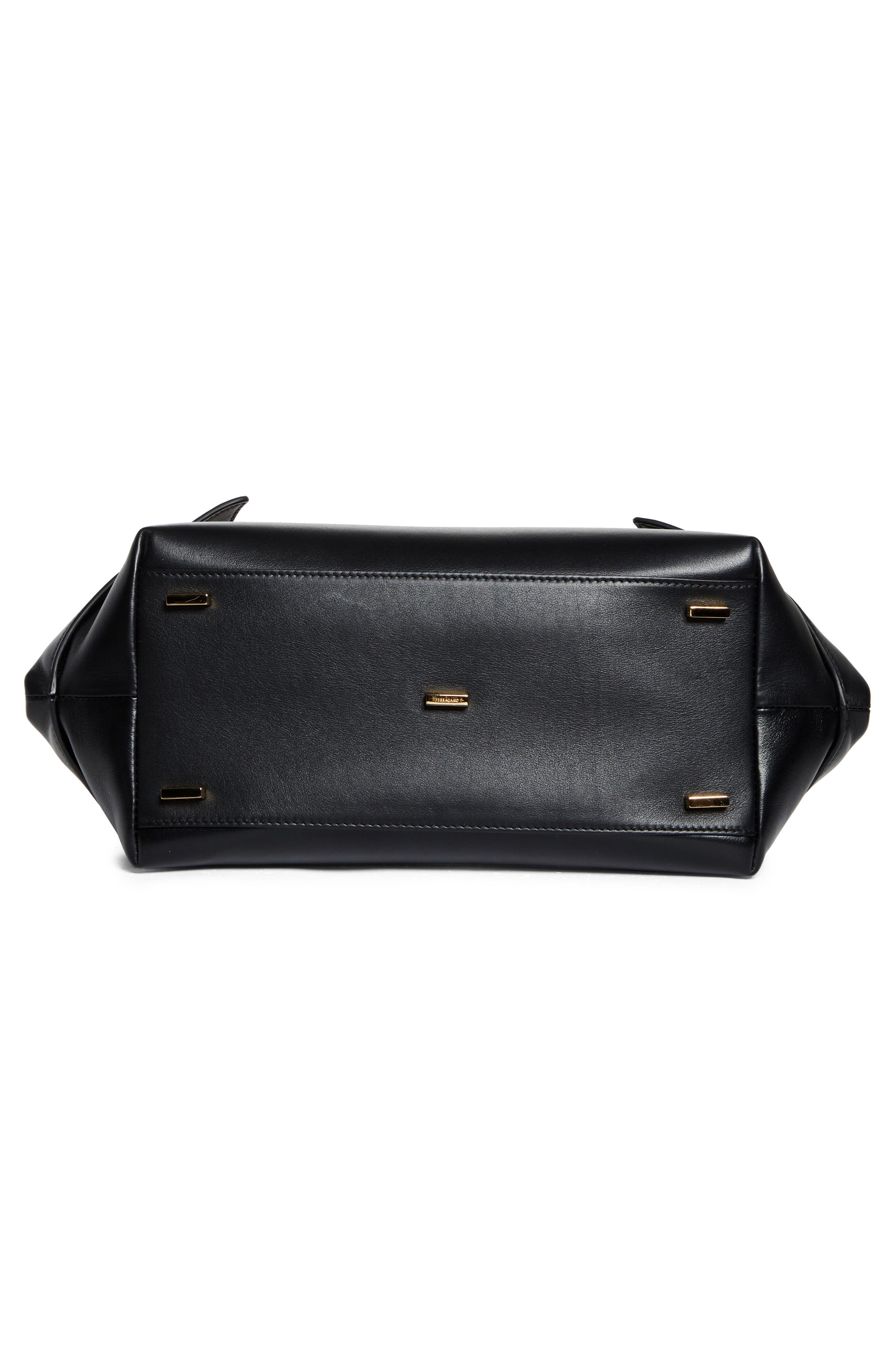 FERRAGAMO The Scarf Leather Top Handle Bag in Nero at Nordstrom - 7