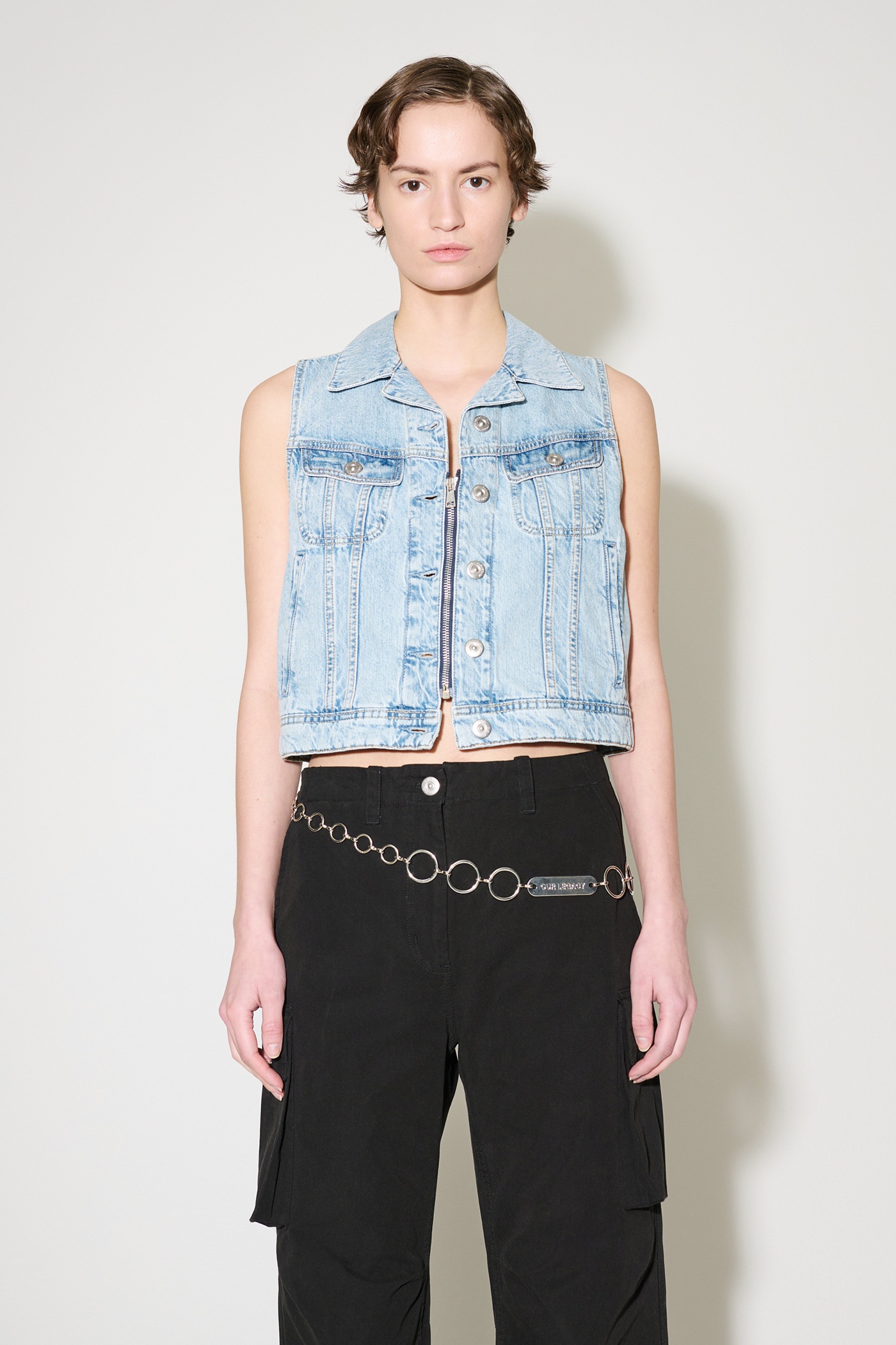 Mini Denim Vest Rider Wash - 9