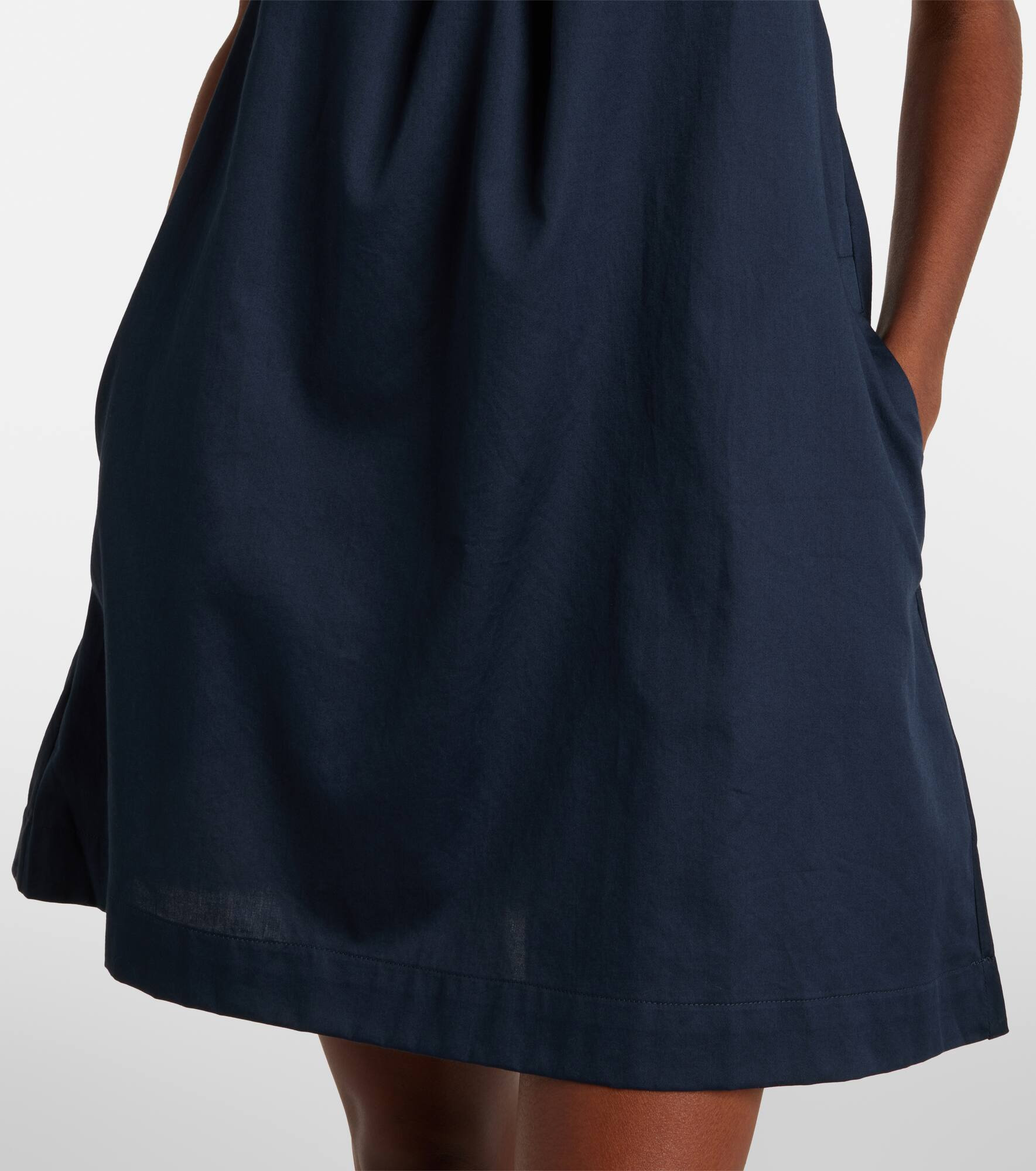 Yoko gathered cotton minidress - 5