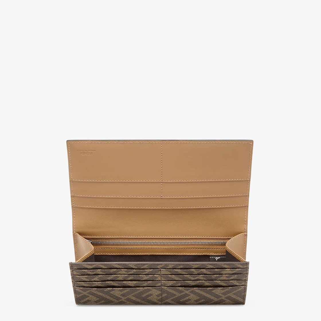 Continental wallet with flap. Flat pocket on back. Interior features cardholder slots, a spacious gu - 3