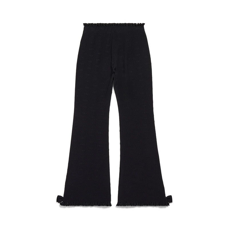 Women's Flared Capri Pants in Black 6