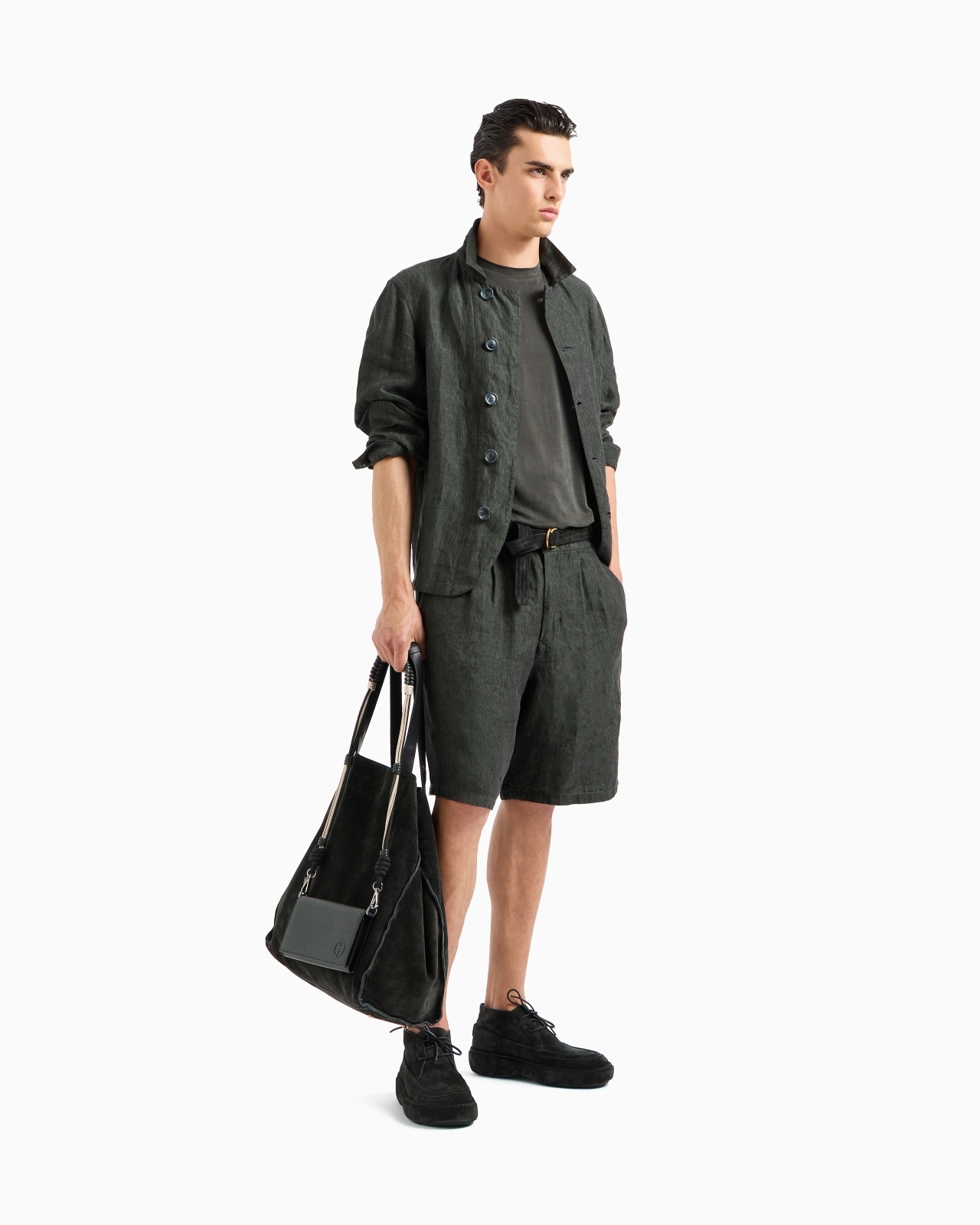 LINEN BERMUDA SHORTS - 2